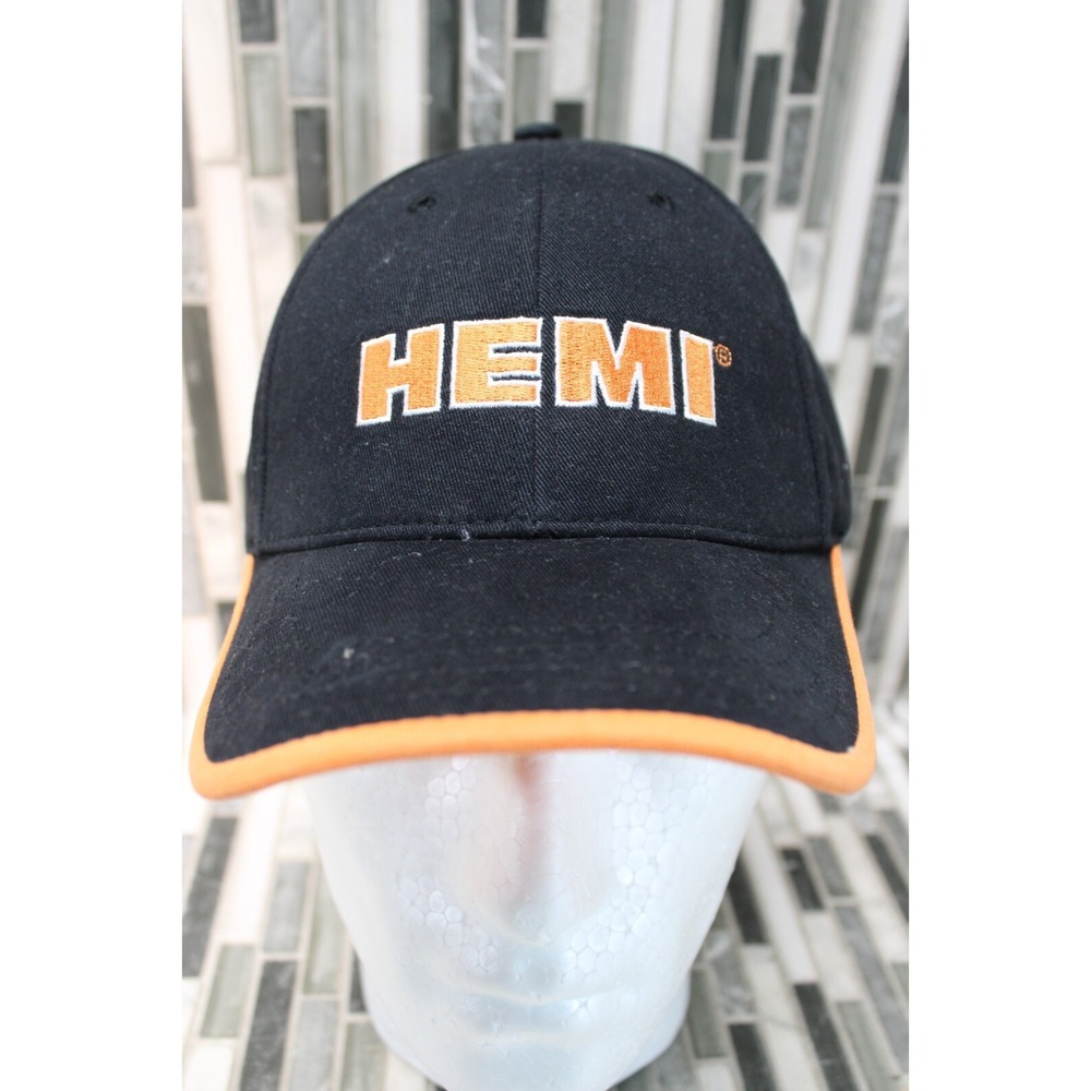 Dodge‎ Hemi Adjustable Hat Black Orange Dodge Branded